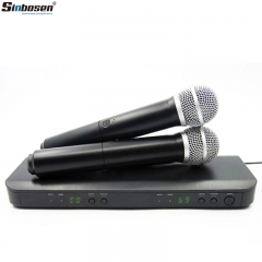 Sinbosen Professional L-88/P-58 Wireless Microphone 780-822 MHz Stage Karaoke UHF Microphone