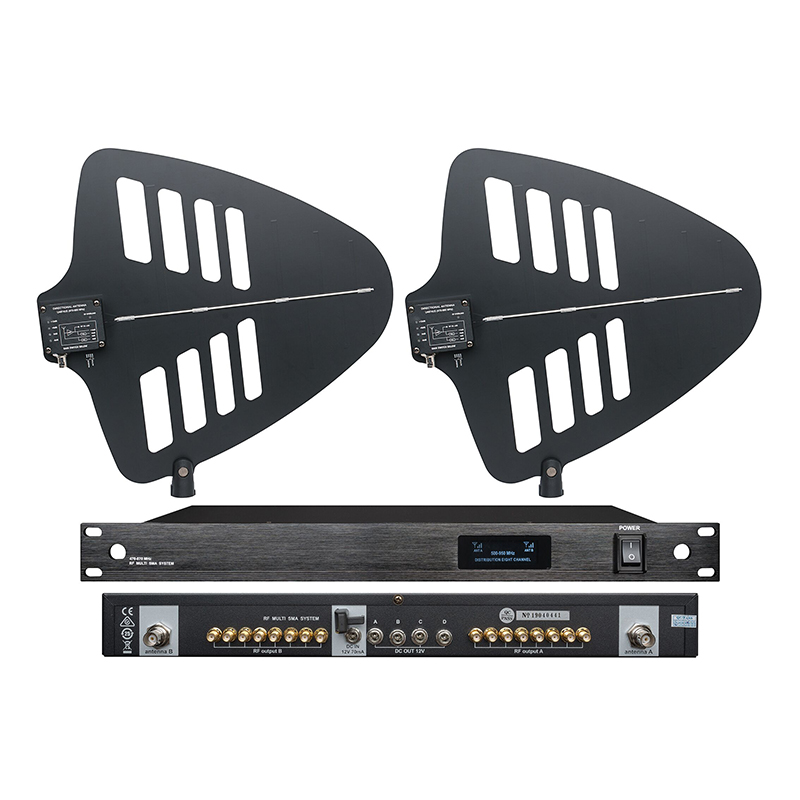 Wireless microphone system antenna amplifier 848S professional 8