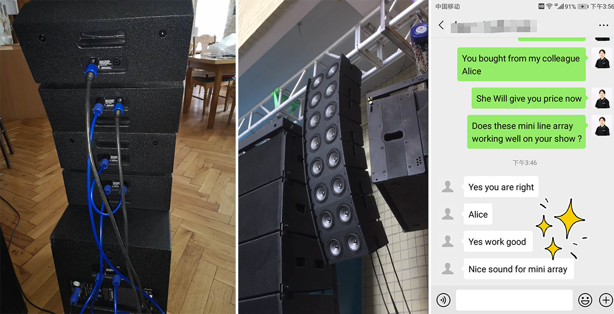 speaker line array mini