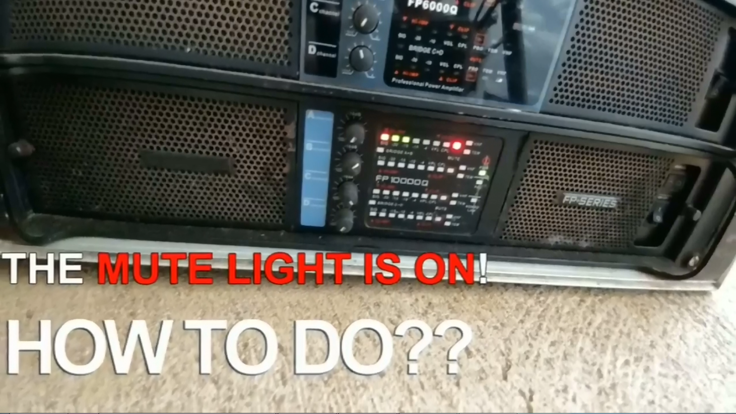 The MUTE light is on, how to do?