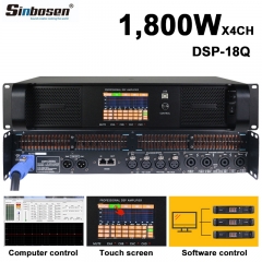 Sinbosen DSP 18000Q professional 4 channel class td board dsp power amplifier