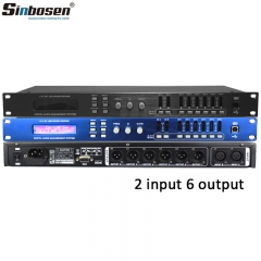 Sinbosen Karaoke Audio Processor 2 Input 6 Output Dp 226 Professional Digital Audio Processor