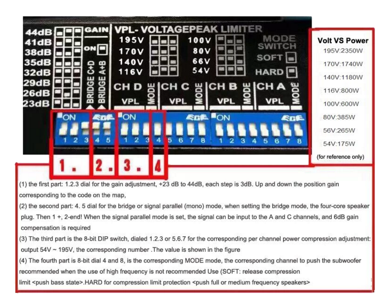 What is function of bridging of professional power amplifier?